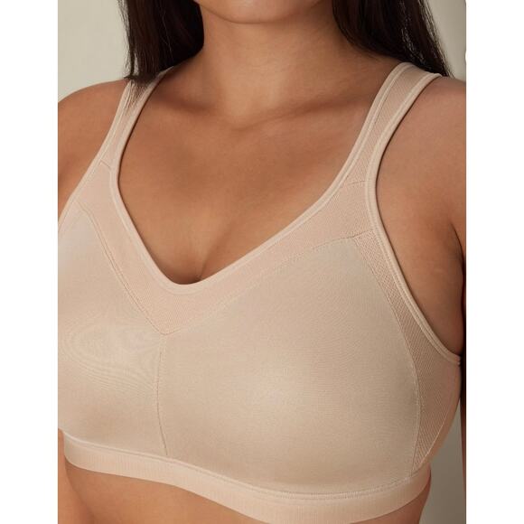 Playtex 18 Hour Active Lifestyle Low Impact Wireless Bra - Nude 44DD - Picture 4 of 10